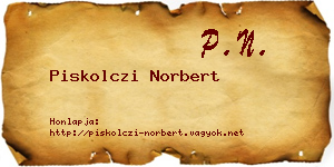 Piskolczi Norbert névjegykártya